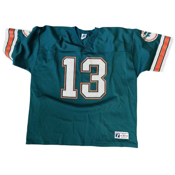 Vintage 90s Dan Marino Adult Jersey XL Miami Dolphins 13 Logo 7 USA Made - Picture 2 of 6